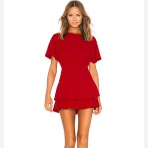 Alice + Olivia Red Mini Dress / new with tags